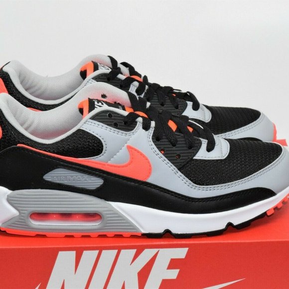 Nike Air Max 90 Black Radiant Red CZ4222-001 - Picture 1 of 4